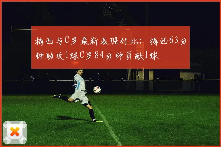 梅西与C罗最新表现对比：梅西63分钟助攻1球C罗84分钟贡献1球